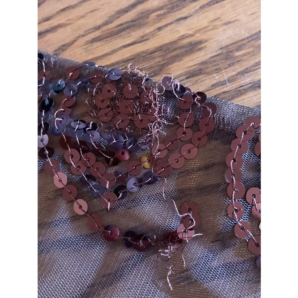 Mantilla Veil Chalina Wrap Sequin Brown - Picture 6 of 8